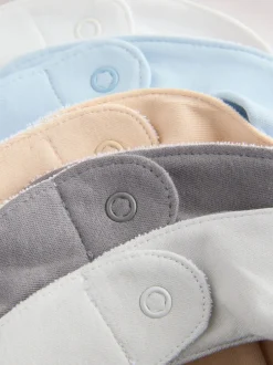Slabbetjes*Next Blauw - Verpakking met 5 babyslabbetjes
