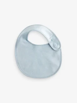 Slabbetjes|Next Blauw - Verpakking van 5 babyslabbetjes van 100% katoen