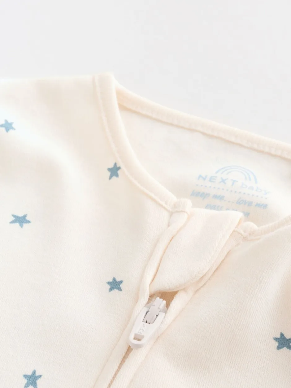 Multipacks|Babypakjes En Babypyjama's|Next Blauw - Verpakking van 3 babypyjama's met tweewegrits (0-2jr)