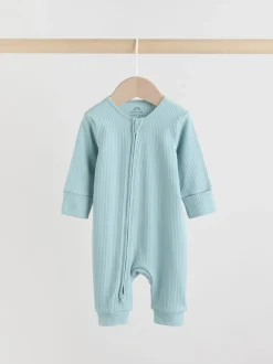 Babypakjes En Babypyjama's|Next Blauw - Verpakking van 5 babyslaappakjes met tweewegrits (0 mnd - 3 jr)