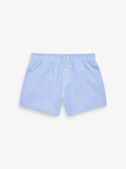 Ondergoed|Next Blauw - Verpakking van 3 boxershorts van 100% katoen (2-16jr)