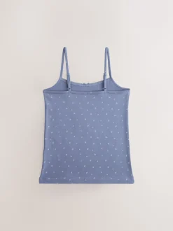 Alle Ondergoed|Tops*Next - Verpakking van 3 cami topjes met bandjes en print (1,5 - 16 jr) Blauw