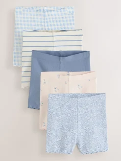 Shorts|Shorts En Rokken*Next Blauw - Verpakking van 5 geribbelde shorts (3 mnd - 7 jr)