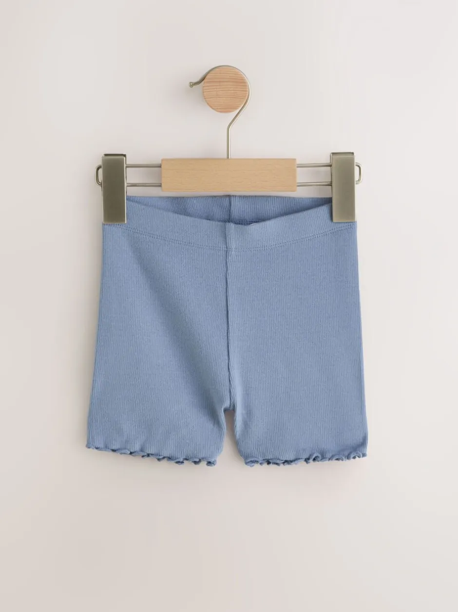 Shorts|Shorts En Rokken*Next Blauw - Verpakking van 5 geribbelde shorts (3 mnd - 7 jr)