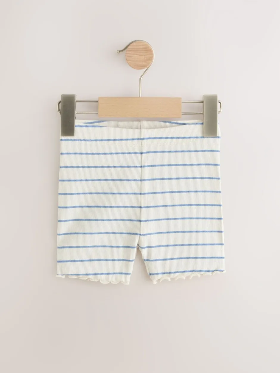 Shorts|Shorts En Rokken*Next Blauw - Verpakking van 5 geribbelde shorts (3 mnd - 7 jr)