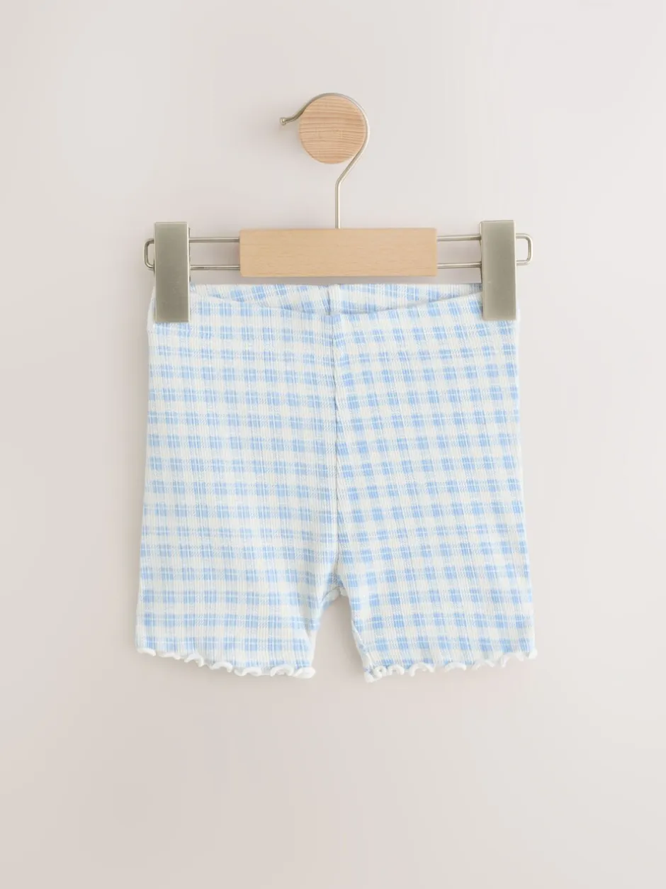Shorts|Shorts En Rokken*Next Blauw - Verpakking van 5 geribbelde shorts (3 mnd - 7 jr)