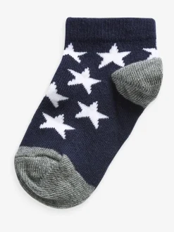 Sokken*Next Blauw - Verpakking van 7 paar sneakersokken met hoog aandeel katoen