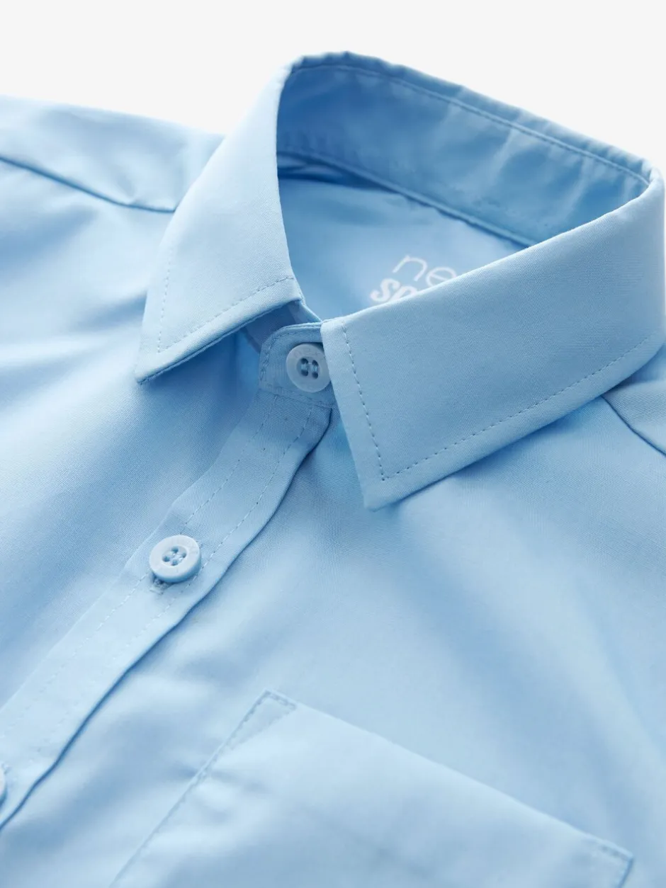 Shirts*Next - Verpakking van 2 schooloverhemden met korte mouwen (3-17jr) Blauw