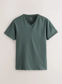 Ondergoed|Ondergoed*Next - Verpakking van 5 slim-fit 100% katoenen T-shirts met V-hals en laagjes Blauw