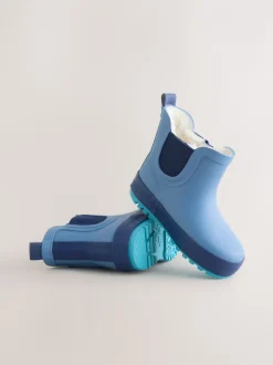 Laarzen|Next Blauw - Warme gevoerde enkellaarzen