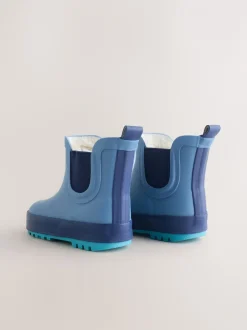Laarzen|Next Blauw - Warme gevoerde enkellaarzen