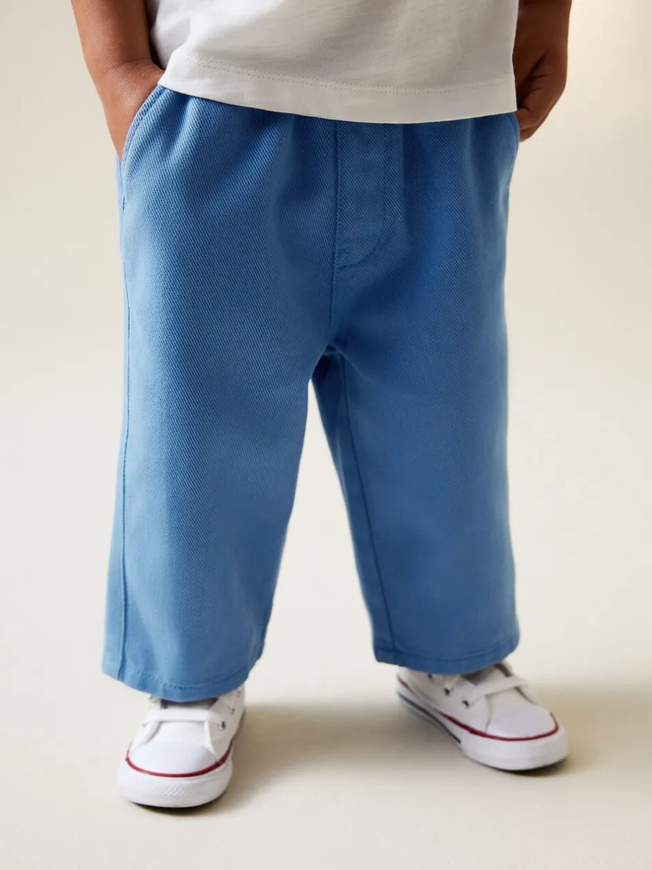 Broeken En Chino's*Next Blauw - Wijde broek met elastische taille (3mnd-7jr)