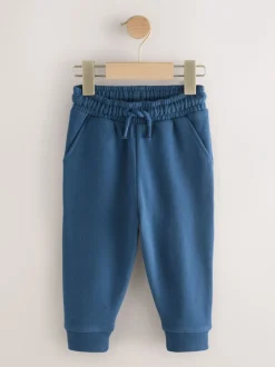 Jeans En Joggingbroeken|Next Blauw - Zacht aanvoelende jersey joggingbroek (3 mnd-7 jr)