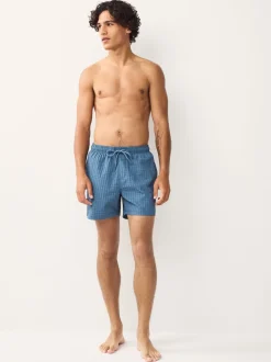 Badkleding*Next Blauw - Zwembroek met wafeltextuur