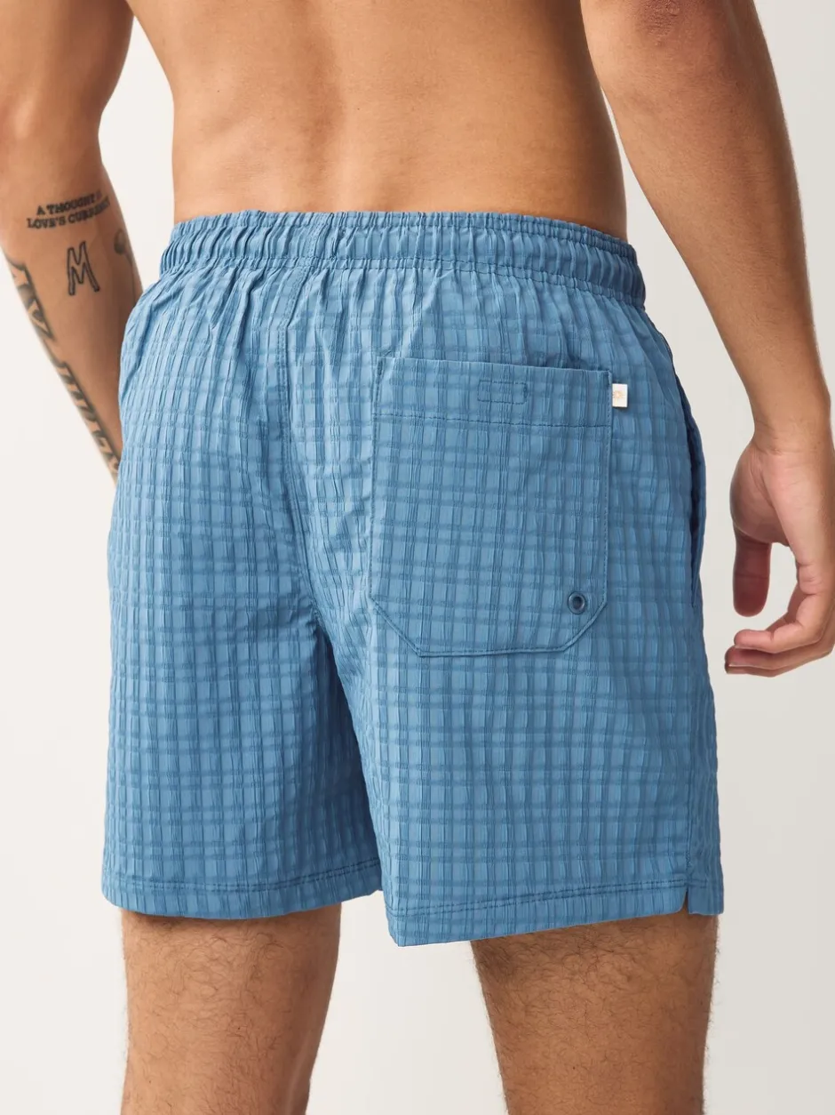 Badkleding*Next Blauw - Zwembroek met wafeltextuur