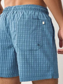 Badkleding*Next Blauw - Zwembroek met wafeltextuur