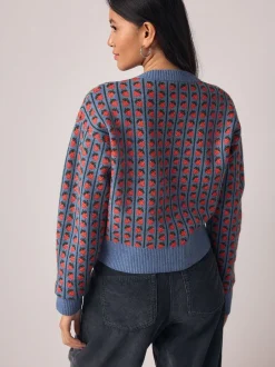 Gebreide Kleding*Next - Supersoft Tie Front Knitted Cardigan Blauw aardbei