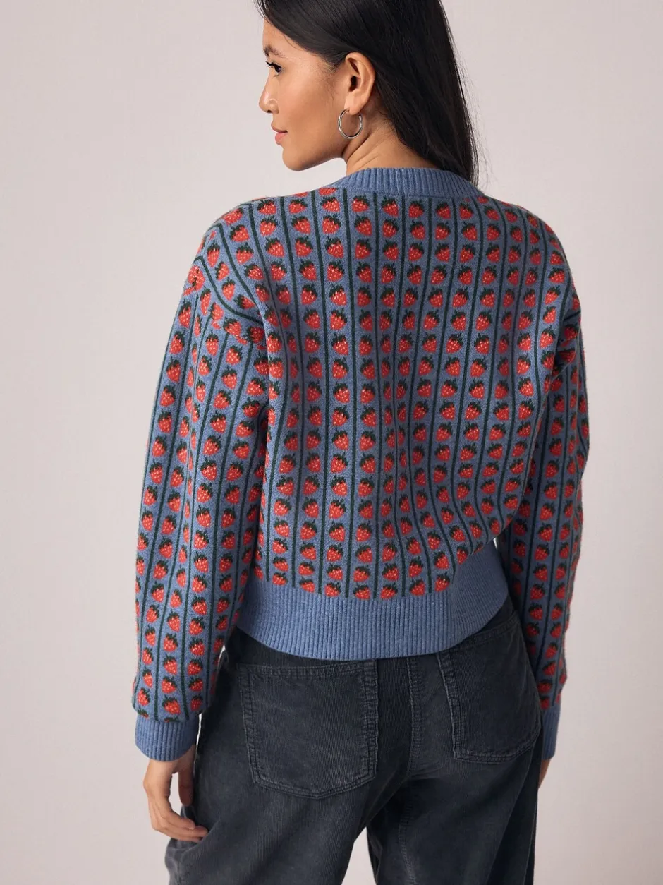 Gebreide Kleding*Next - Supersoft Tie Front Knitted Cardigan Blauw aardbei
