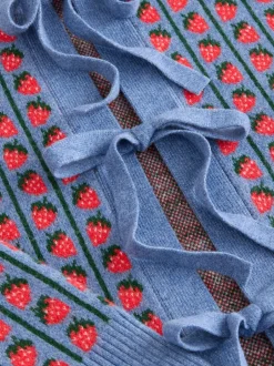 Gebreide Kleding*Next - Supersoft Tie Front Knitted Cardigan Blauw aardbei