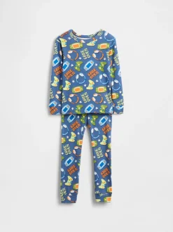 Pyjama's*Gap - Brushed Cotton Pyjamas (6mths-5yrs) Blauw Gamer