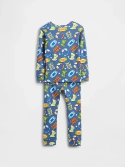 Pyjama's*Gap - Brushed Cotton Pyjamas (6mths-5yrs) Blauw Gamer