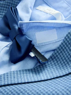 Kostuums En Herenvesten*Next Blauw geruit - Set van blazer, overhemd, broek en vlinderdas (3 mnd - 9 jr)