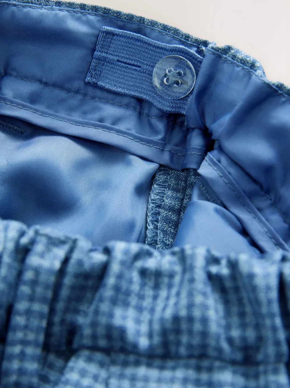 Kostuums En Herenvesten*Next Blauw geruit - Set van blazer, overhemd, broek en vlinderdas (3 mnd - 9 jr)