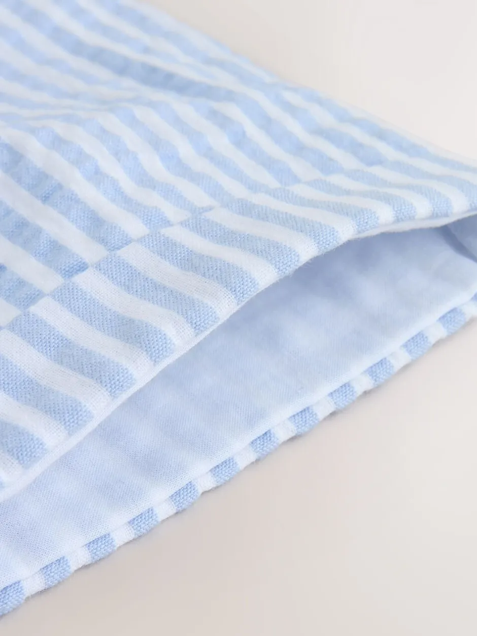 Rompertjes En Tuinbroeken*Next - Geweven bretelbroeken en bodysuit babyset (0mnd -2jr) Blauw gestreept