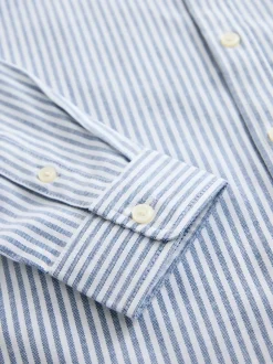 Shirts*Next Blauw gestreept - Oxford overhemd (3-16 jr)