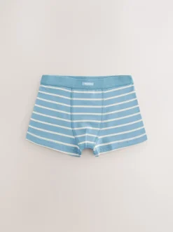 Ondergoed*Next Blauw gestreept - Set van 7 boxershorts met zachte tailleband (2-16 jr)