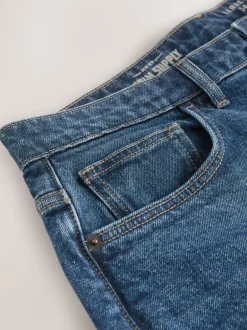 Jeans*Next - Barrel Fit - Vintage wash denim jeans Blauw Klassiek Vintage