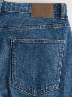 Jeans*Next - Barrel Fit - Vintage wash denim jeans Blauw Klassiek Vintage