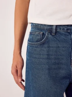 Jeans*Next - Barrel Fit - Vintage wash denim jeans Blauw Klassiek Vintage