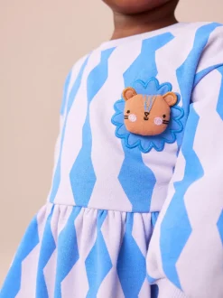 Jurken|Jurken*Next Blauw leeuw - Sweaterjurk (3 mnd-7 jr)