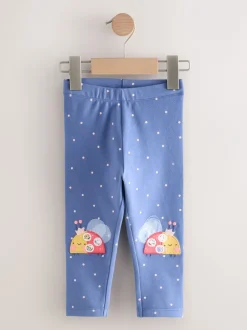 Broeken En Leggings*Next - Versierde leggings (3 mnd-7 jr) Blauw lieveheersbeestje