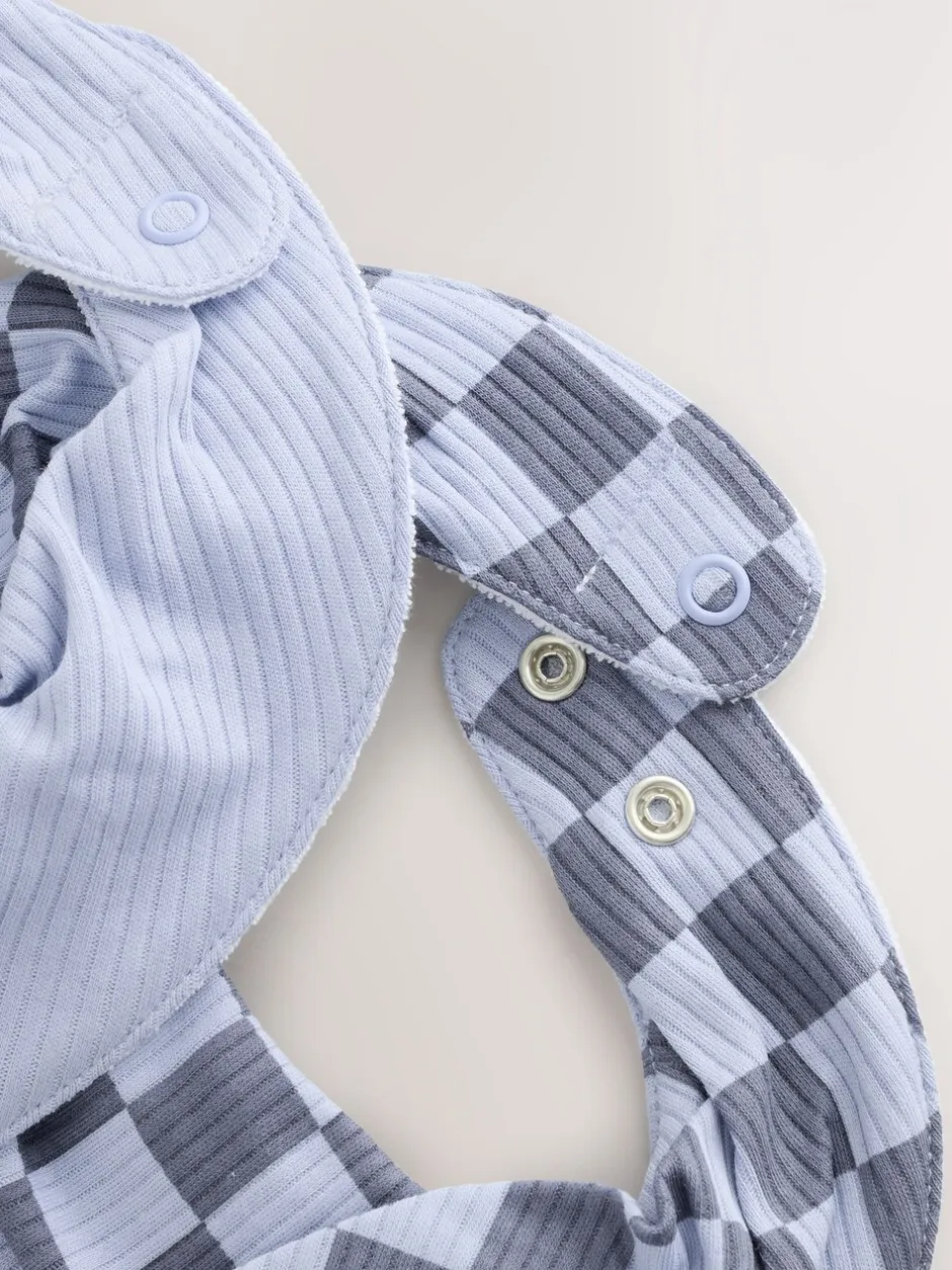 Slabbetjes|Next - Verpakking met 2 babyslabbetjes Blauw Little Brother