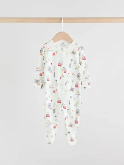 Babypakjes En Babypyjama's|Next - Verpakking van 3 babypyjama's (0-2jr) Blauw London