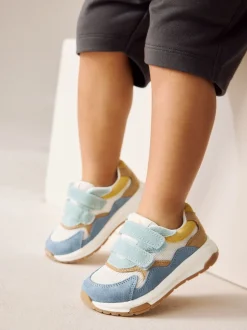 Sneakers|Sneakers|Next - Suède Trainers met Touch Fastening Blauw meerkleurig