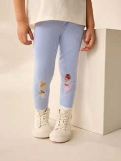 Broeken En Leggings*Next - Versierde leggings (3 mnd-7 jr) Blauw met ballerina