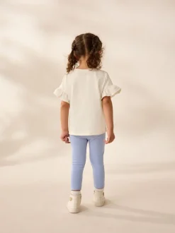 Broeken En Leggings*Next - Versierde leggings (3 mnd-7 jr) Blauw met ballerina