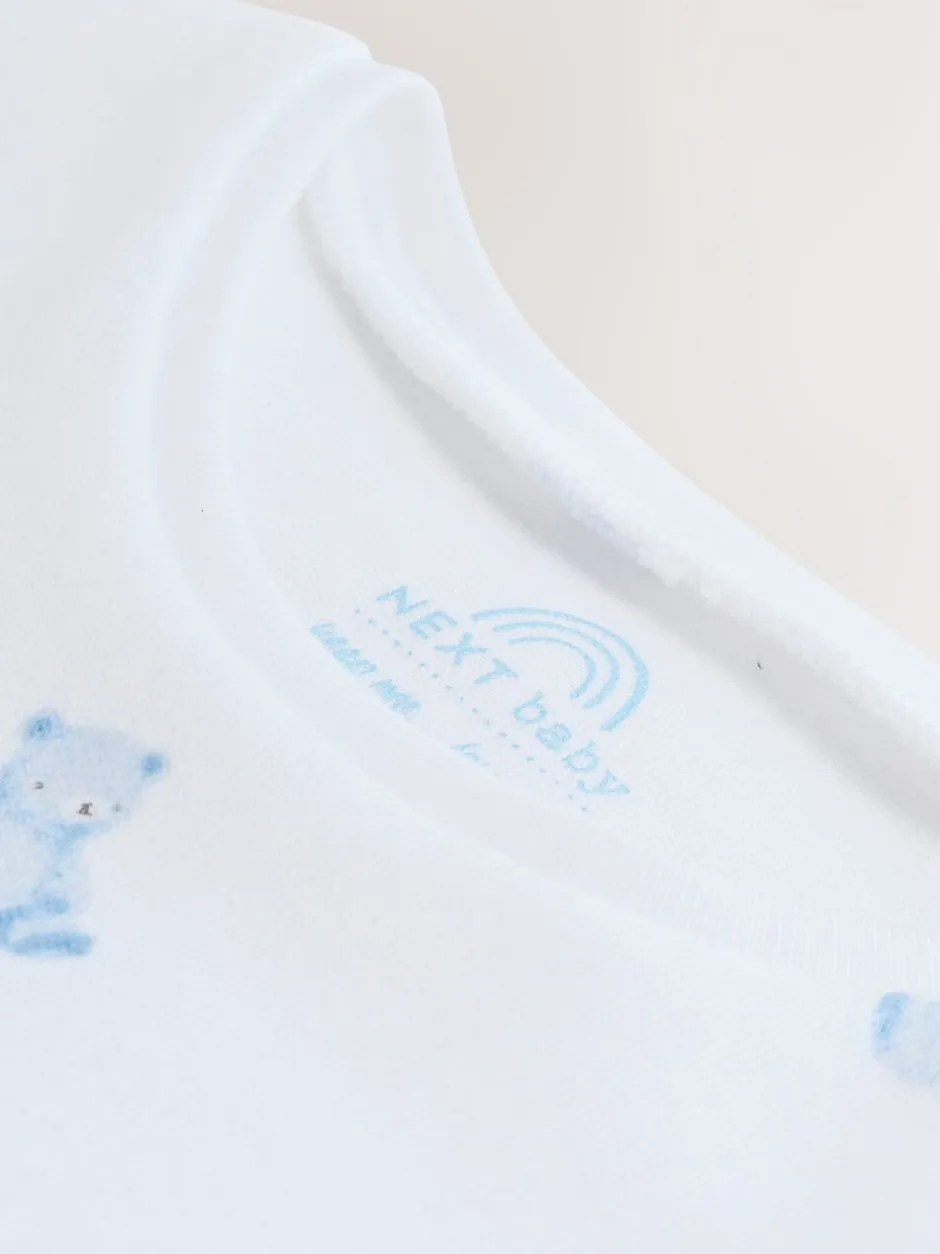 Rompertjes En Tuinbroeken|Sets En Outfits*Next Blauw met beren - Corduroy bretelbroeken en Bodysuit set (0mnd-2jr)