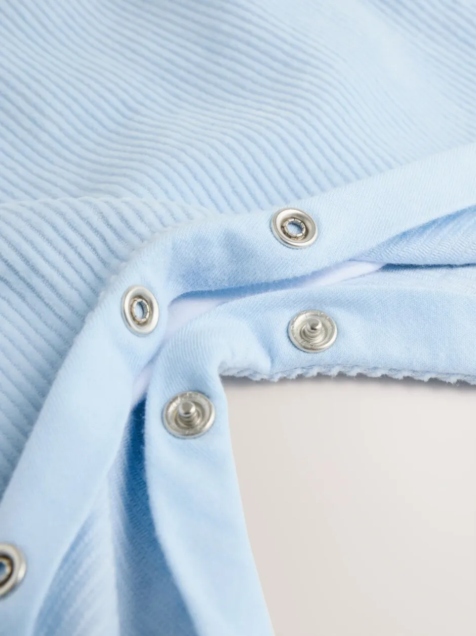 Rompertjes En Tuinbroeken|Sets En Outfits*Next Blauw met beren - Corduroy bretelbroeken en Bodysuit set (0mnd-2jr)
