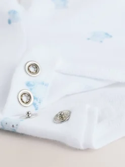 Rompertjes En Tuinbroeken|Sets En Outfits*Next Blauw met beren - Corduroy bretelbroeken en Bodysuit set (0mnd-2jr)