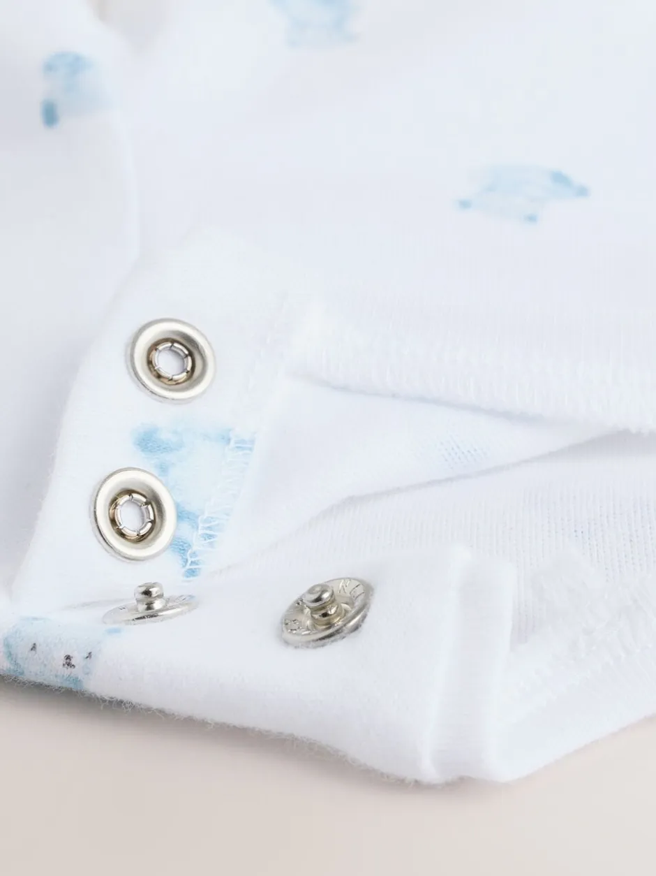 Rompertjes En Tuinbroeken|Sets En Outfits*Next Blauw met beren - Corduroy bretelbroeken en Bodysuit set (0mnd-2jr)