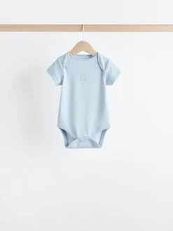 Rompertjes En Hemdjes*Next Blauw met beren - Set van 5 babyrompertjes