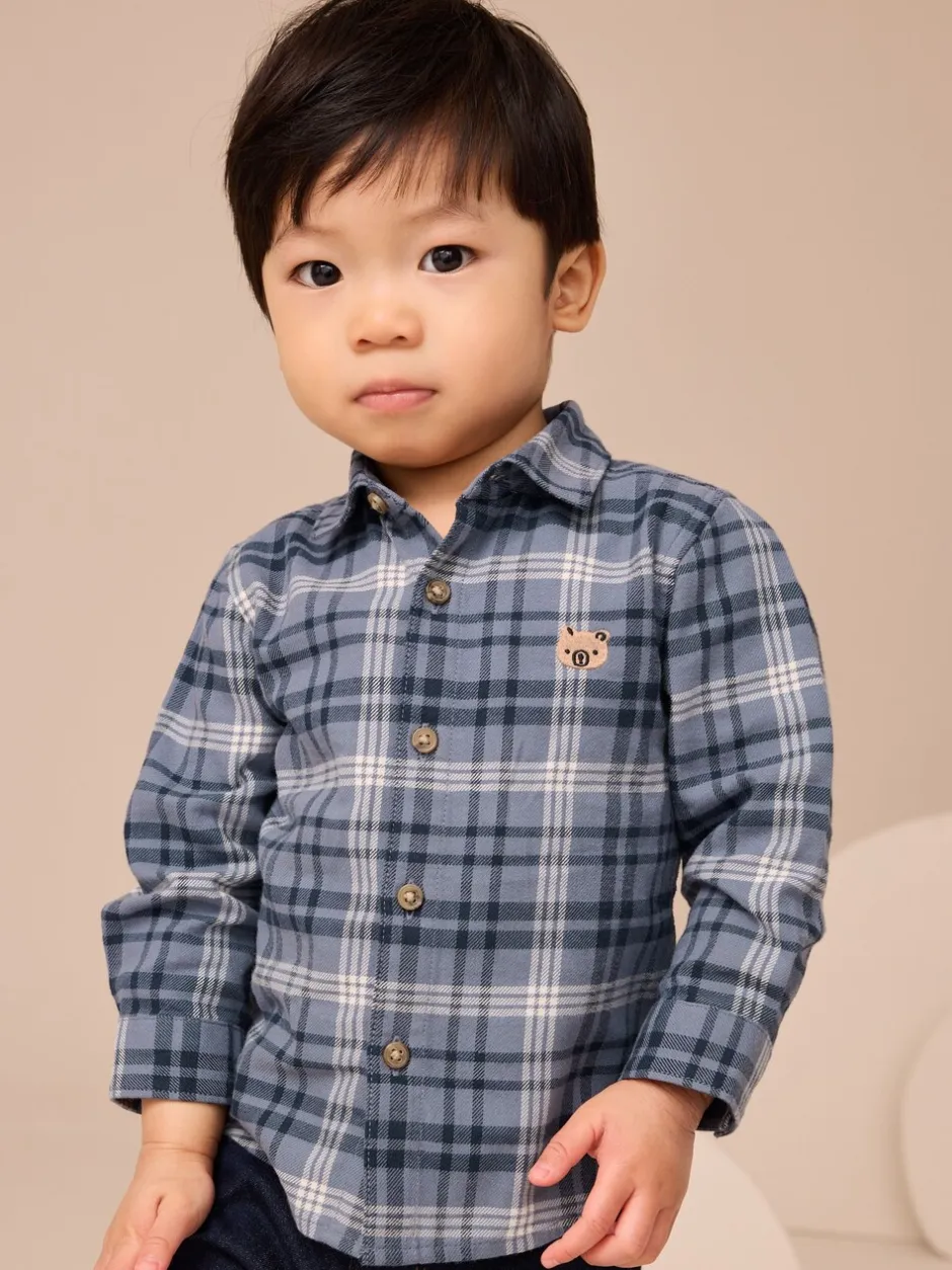 Shirts*Next - Shirt met Character lange mouwen (3mnd-7jr) Blauw met beren