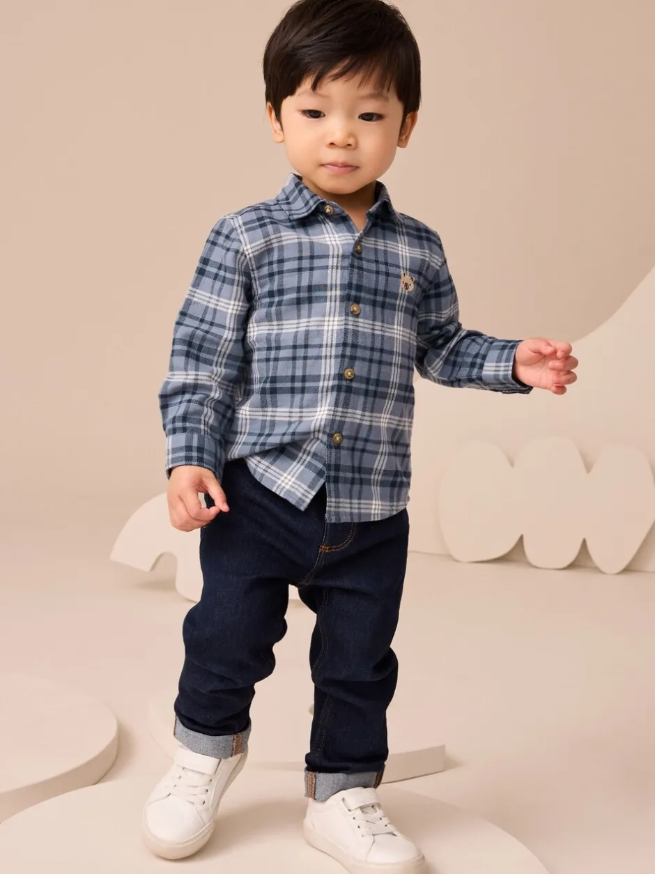 Shirts*Next - Shirt met Character lange mouwen (3mnd-7jr) Blauw met beren