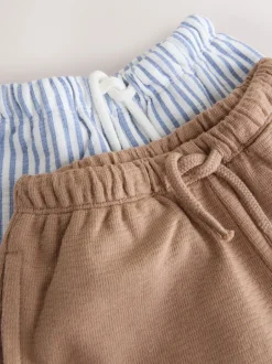 Sets En Outfits|Shorts*Next Blauw met beren - Short Sleeve T-Shirt and Lightweight Joggers 2 Pack Set (3mths-7yrs)