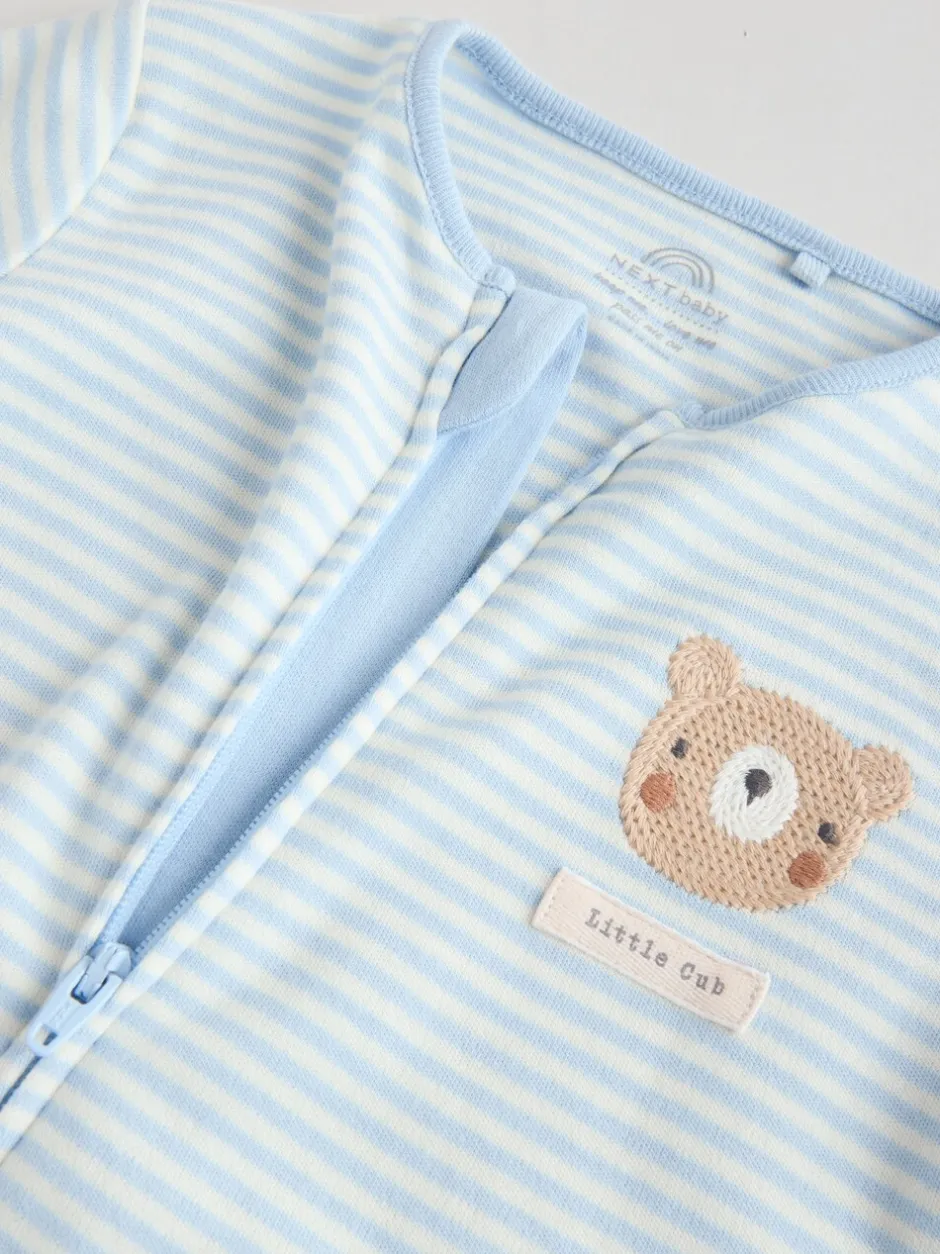 Multipacks|Babypakjes En Babypyjama's*Next - Verpakking van 3 babyslaappakjes met tweewegrits (0 mnd - 3 jr) Blauw met beren