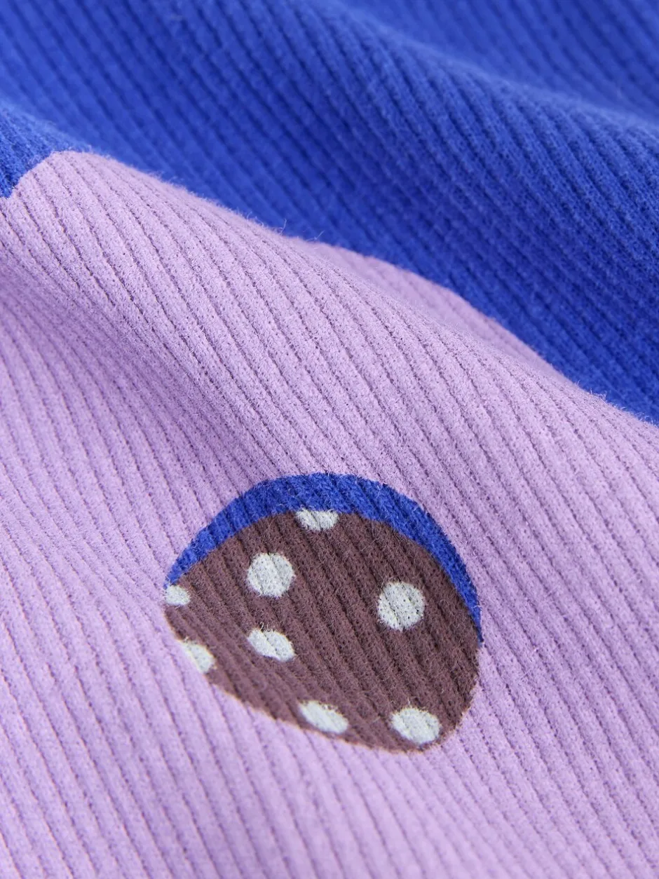 Broeken En Leggings*Next Blauw met bloemen - Geribbelde flare legging (3 mnd-7 jr)
